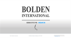 Desktop Screenshot of bolden-international.com