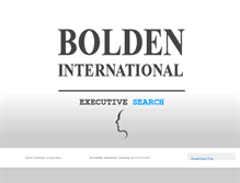 Tablet Screenshot of bolden-international.com